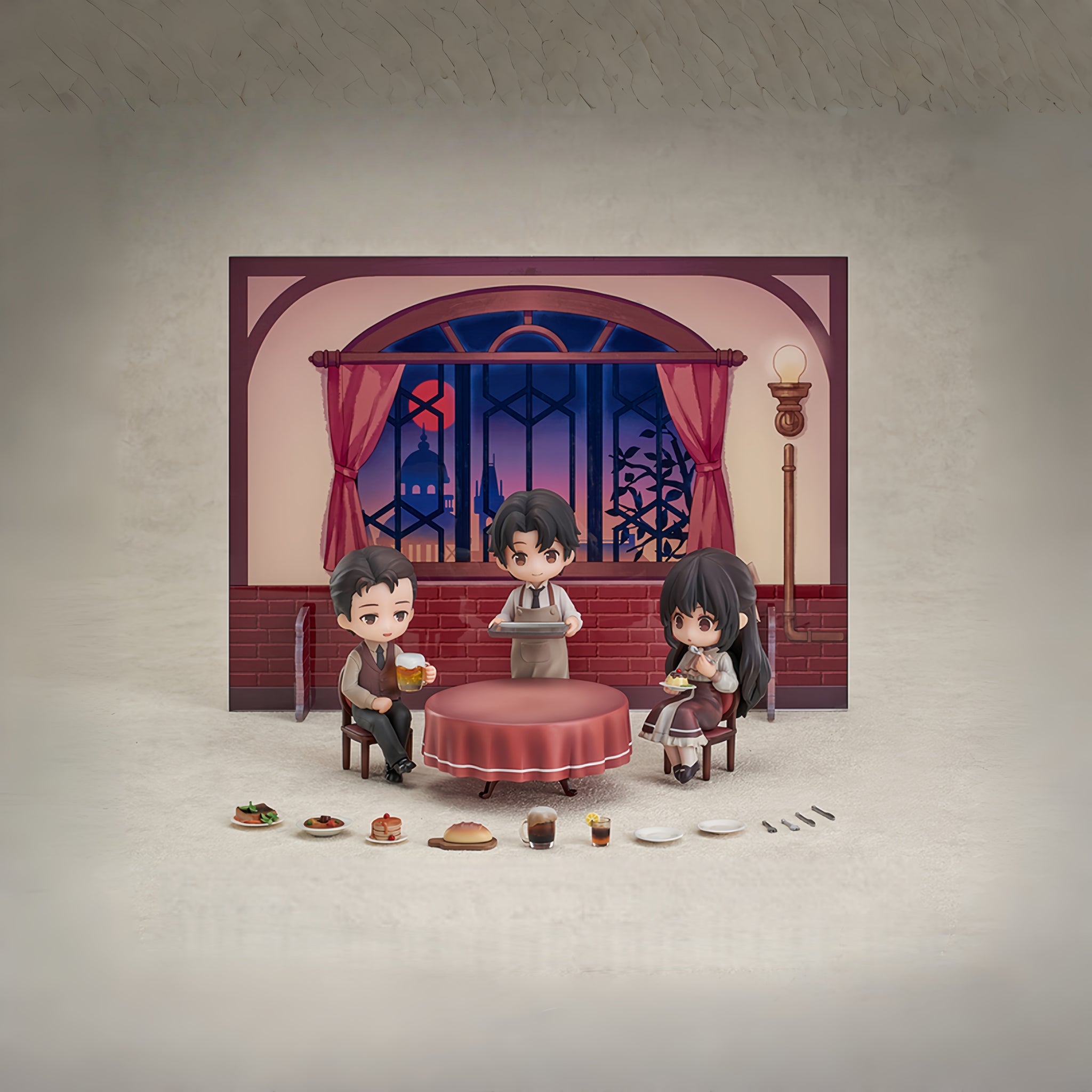 Dinner at Moretti's Family Chibi Scene Figure Set