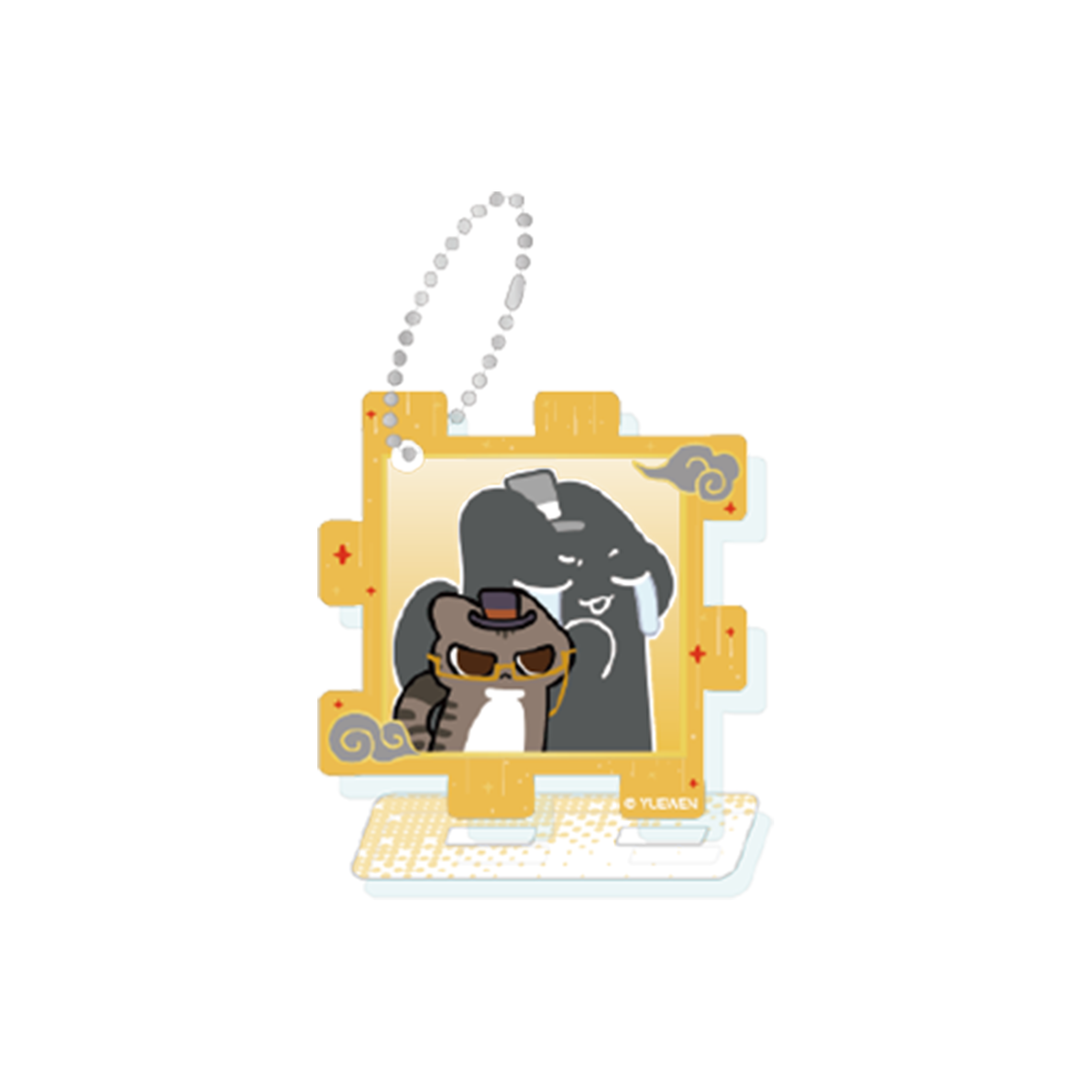 Cat's Adventure Series Acrylic Puzzle Charm Blind Box