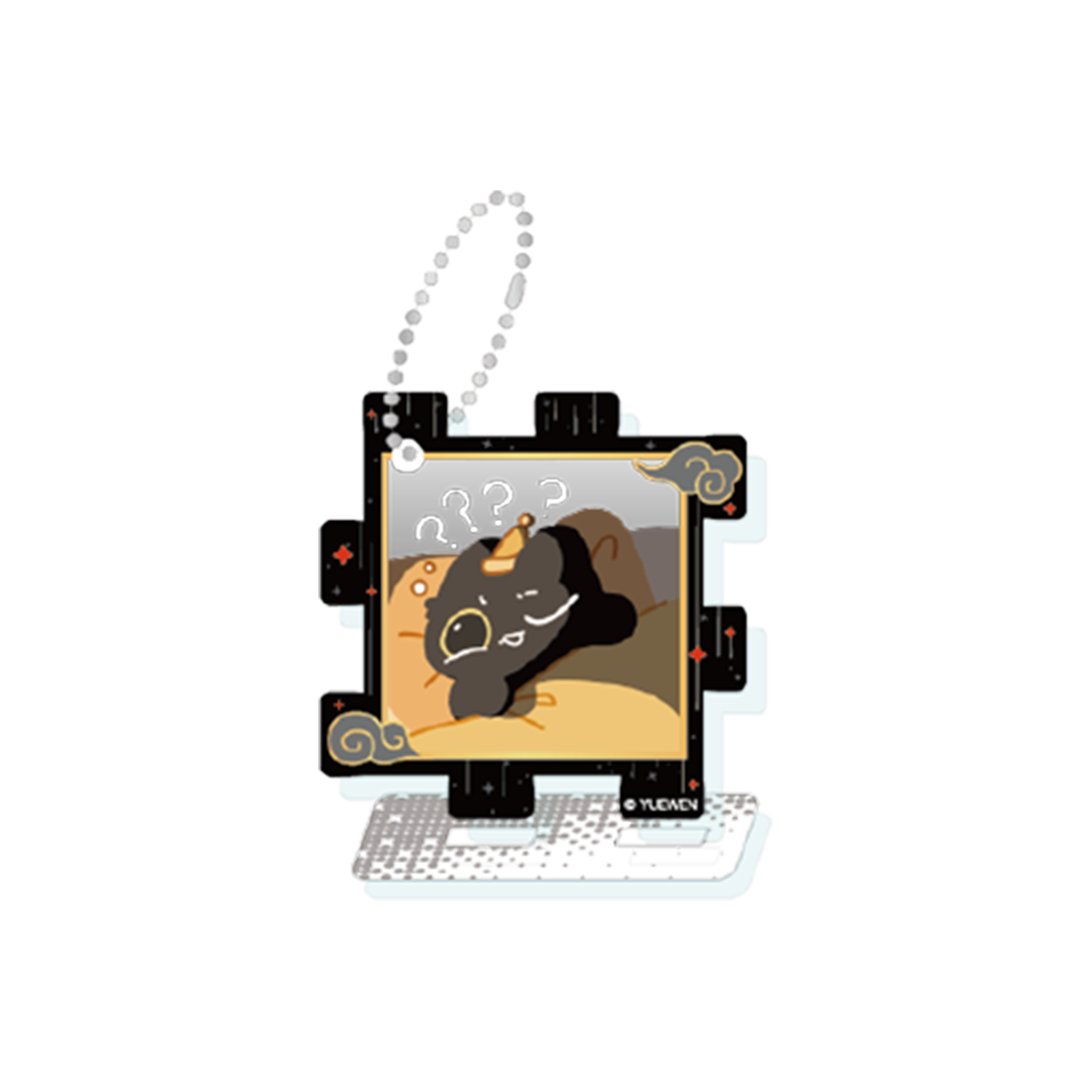 Cat's Adventure Series Acrylic Puzzle Charm Blind Box