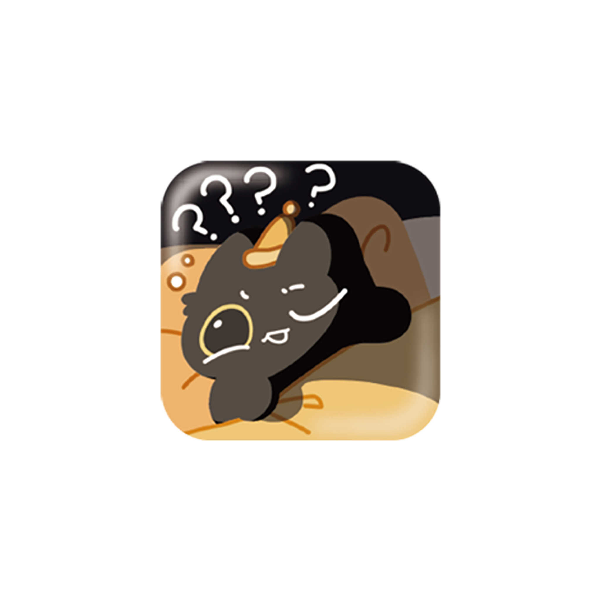 Cat's Adventure Series Lenticular Emoji Badge Blind Box