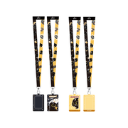 Cat's Adventure Series PU Card Sleeve & Lanyard Set