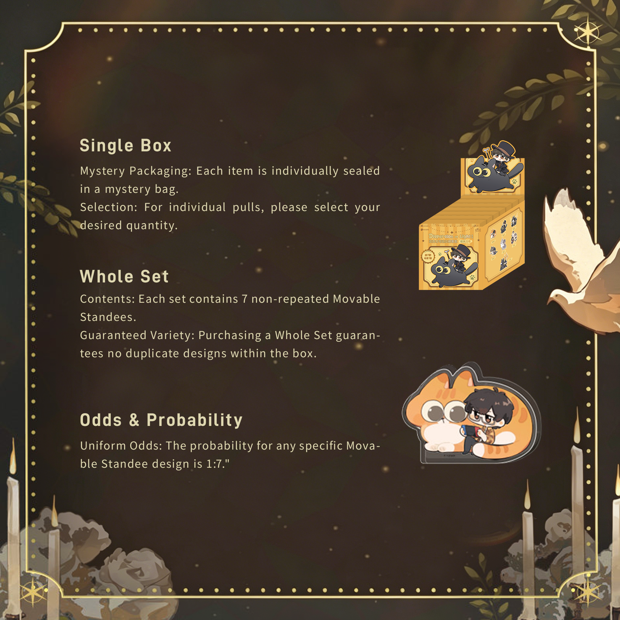 Dispersion of Light Series Chibi Acrylic Action Standee Blind Box