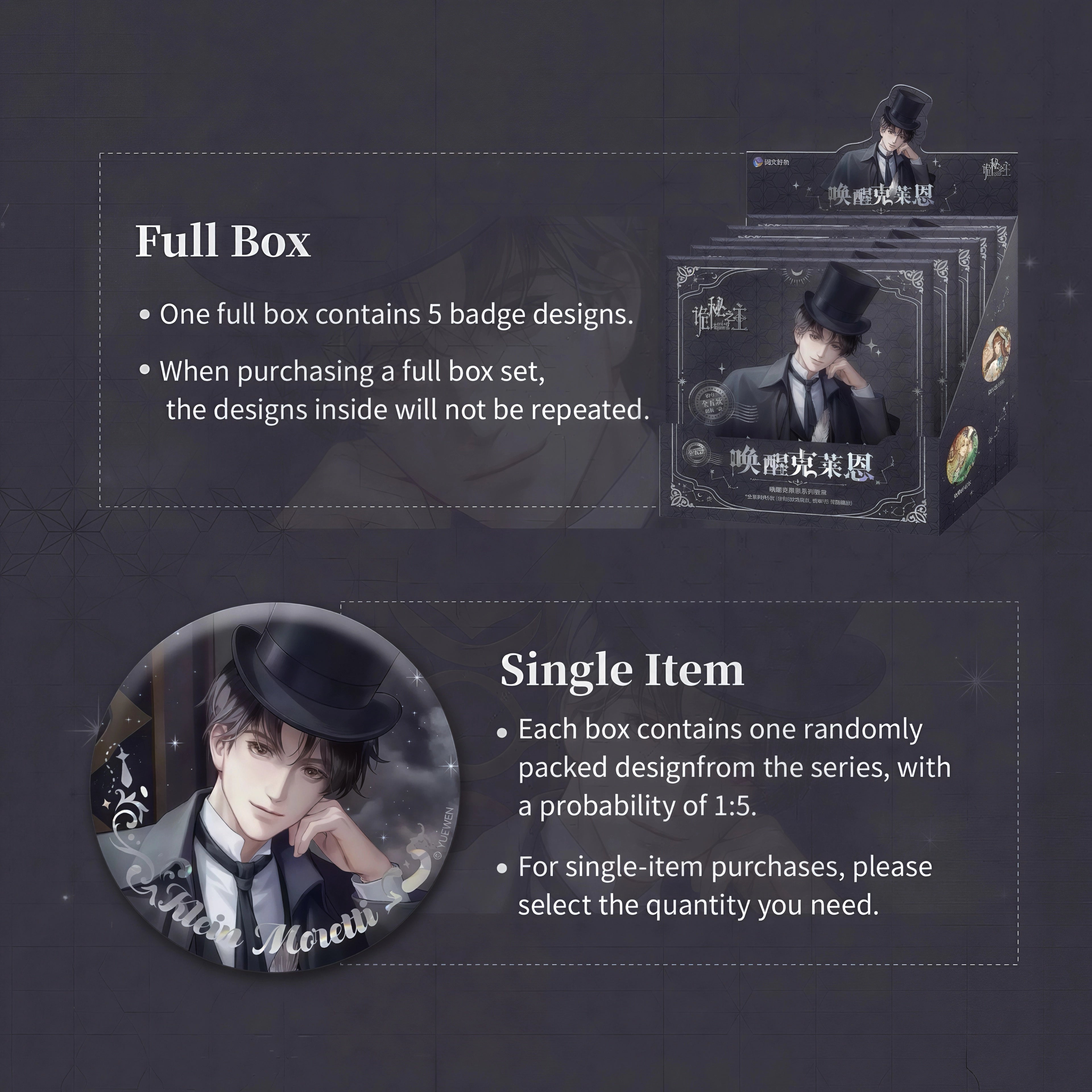 Awakening Klein Series Badge Blind Box