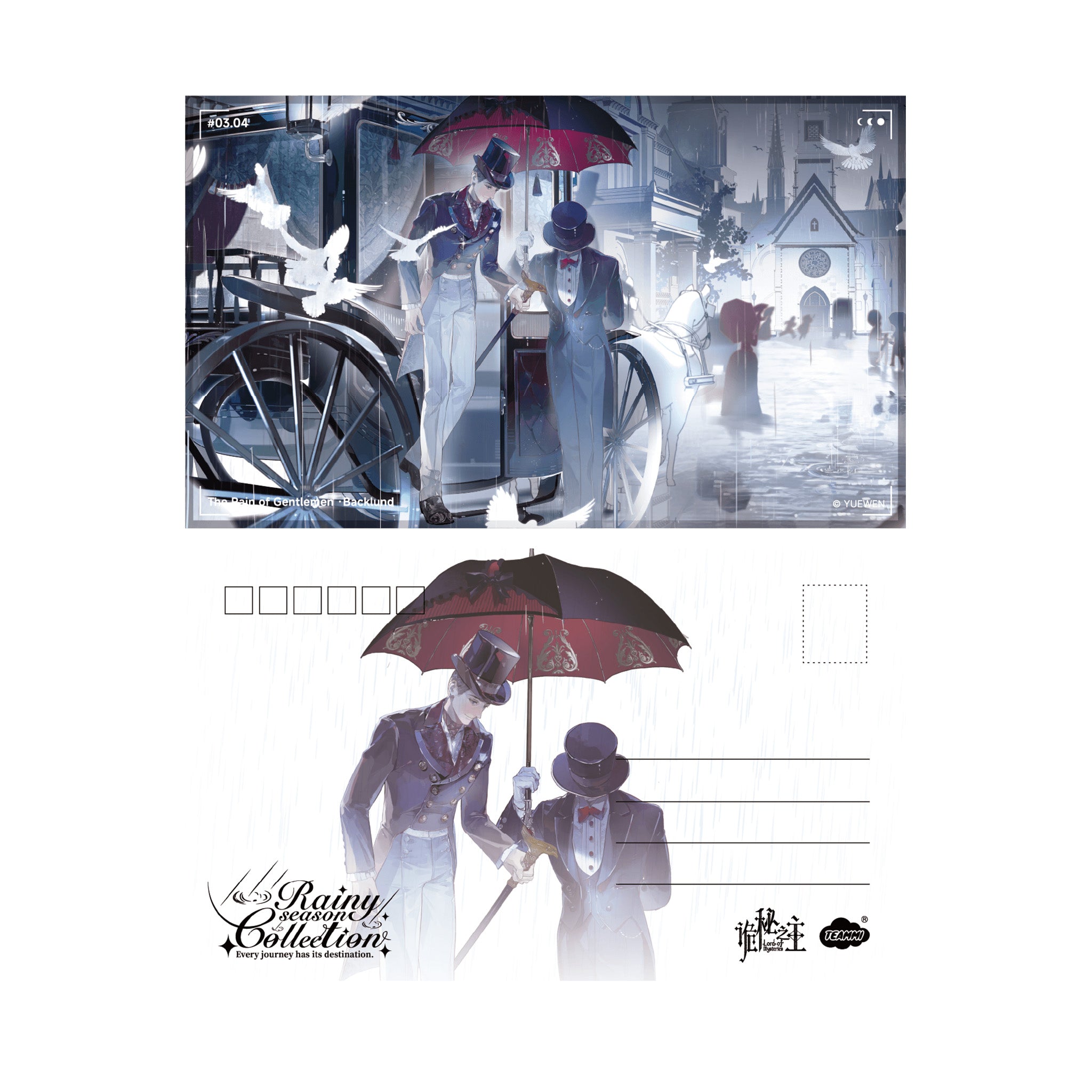 Rainy Season Series Water Sensitive Postcard Blind Box