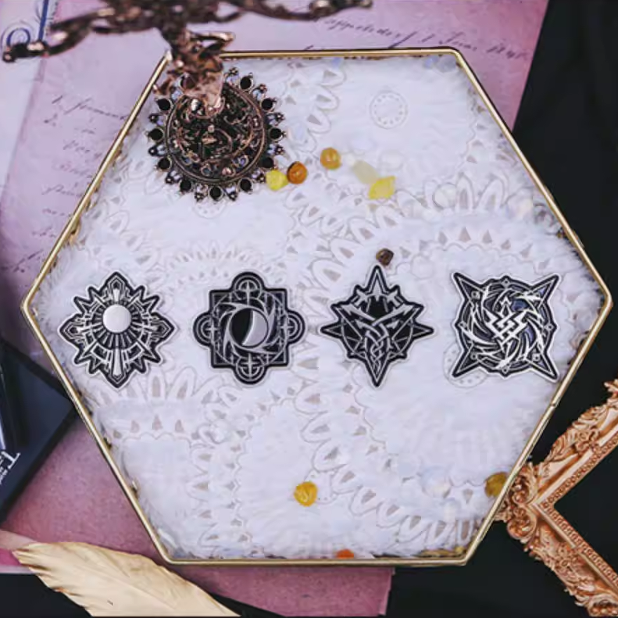 Sacred Emblem Metal Pin