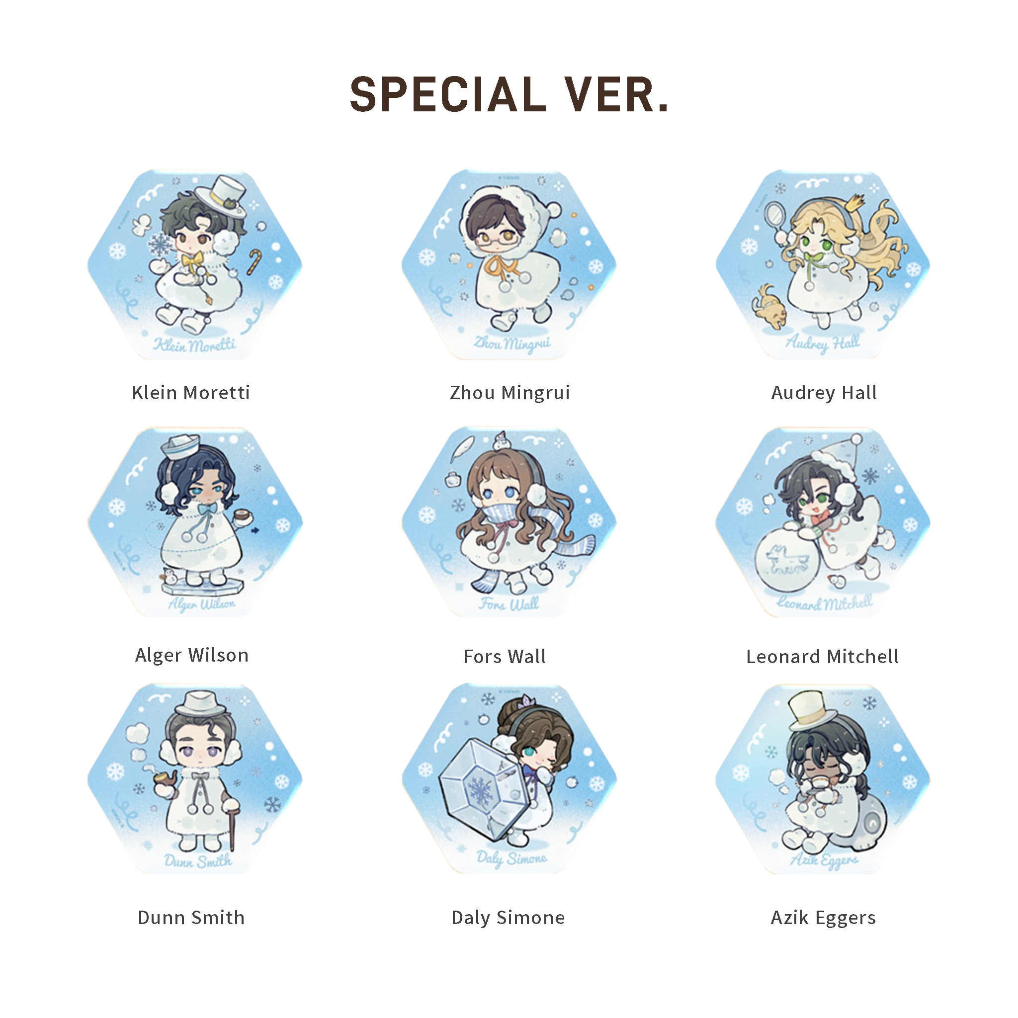 Snowing Series Badge Blind Box