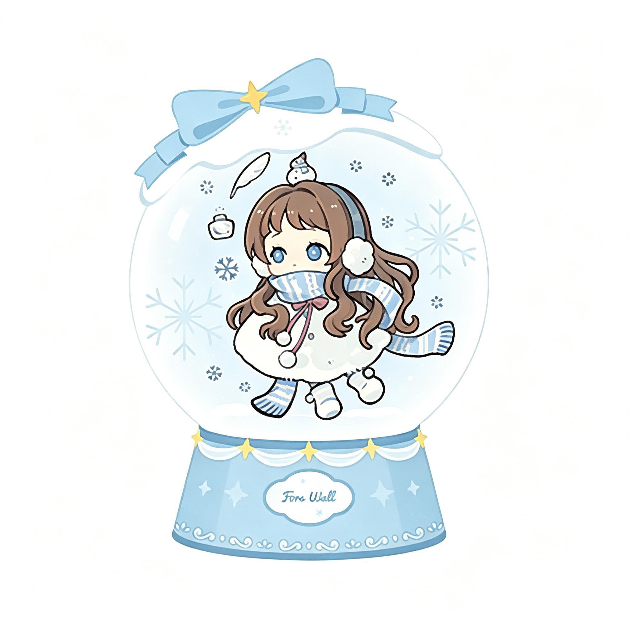Snowing Series Acrylic Block Blind Box
