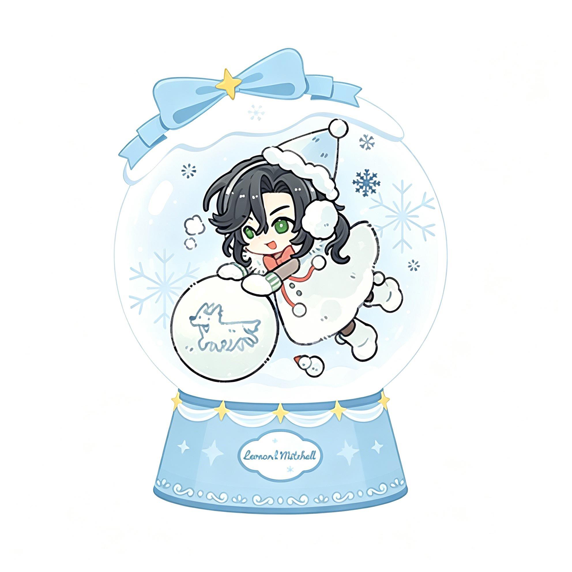 Snowing Series Acrylic Block Blind Box