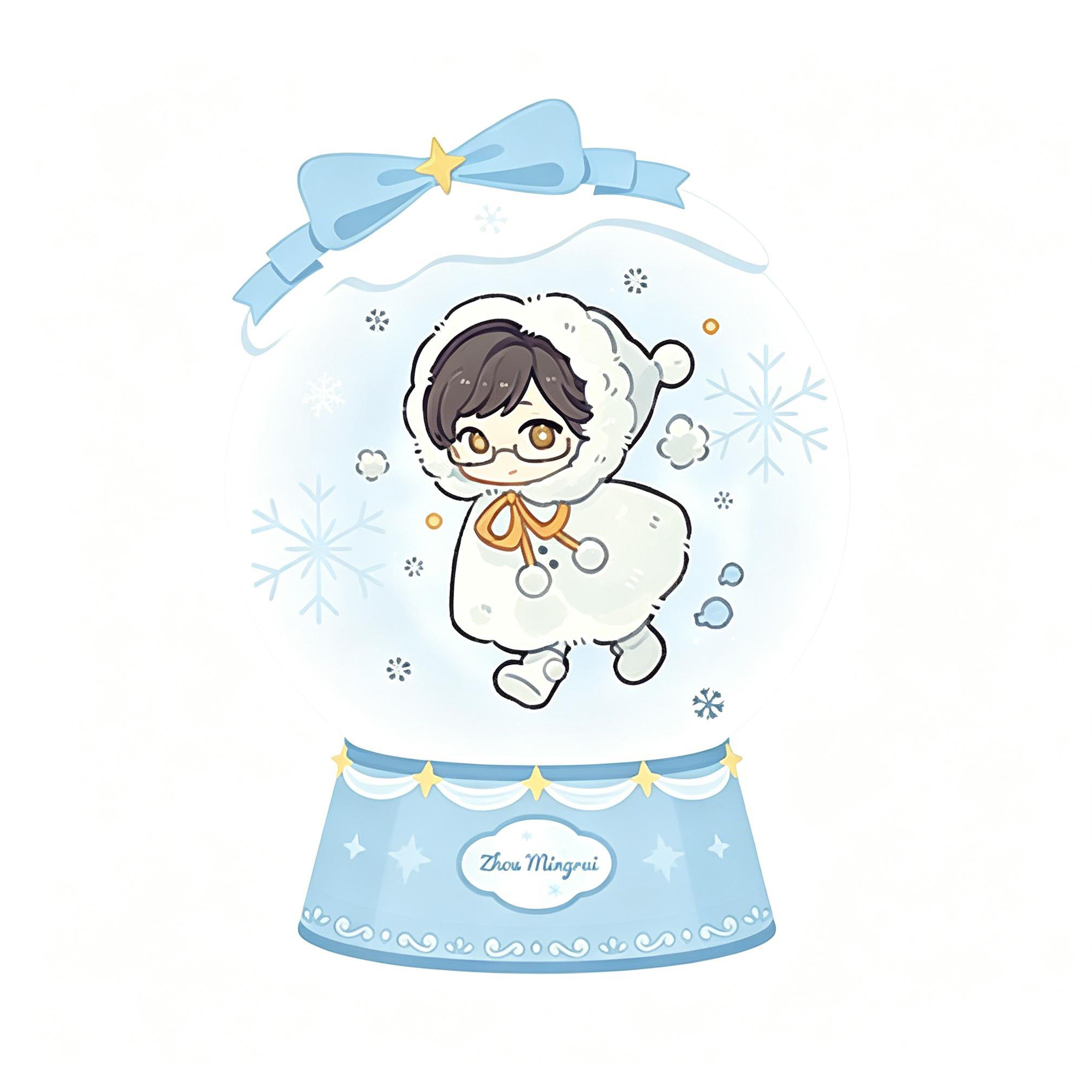 Snowing Series Acrylic Block Blind Box