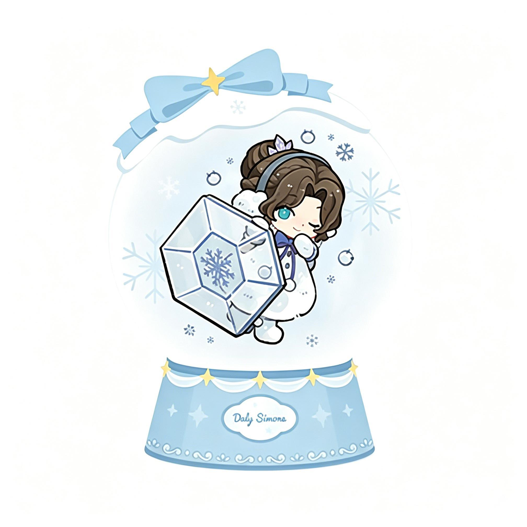 Snowing Series Acrylic Block Blind Box