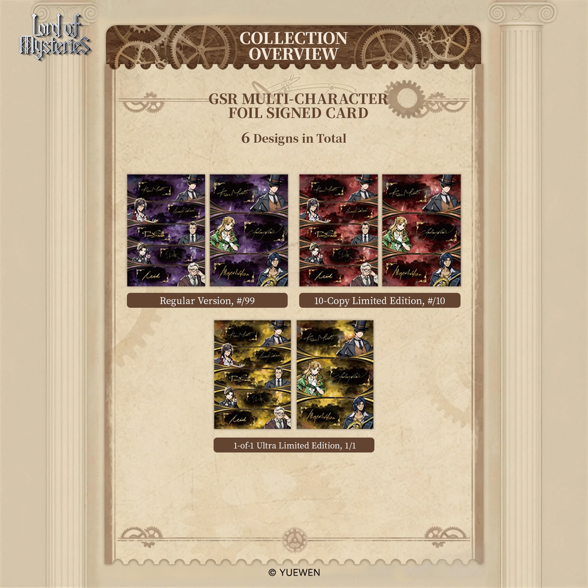 Lord of Mysteries x Hitcard: The Jester Arc Donghua Series Collectible Cards