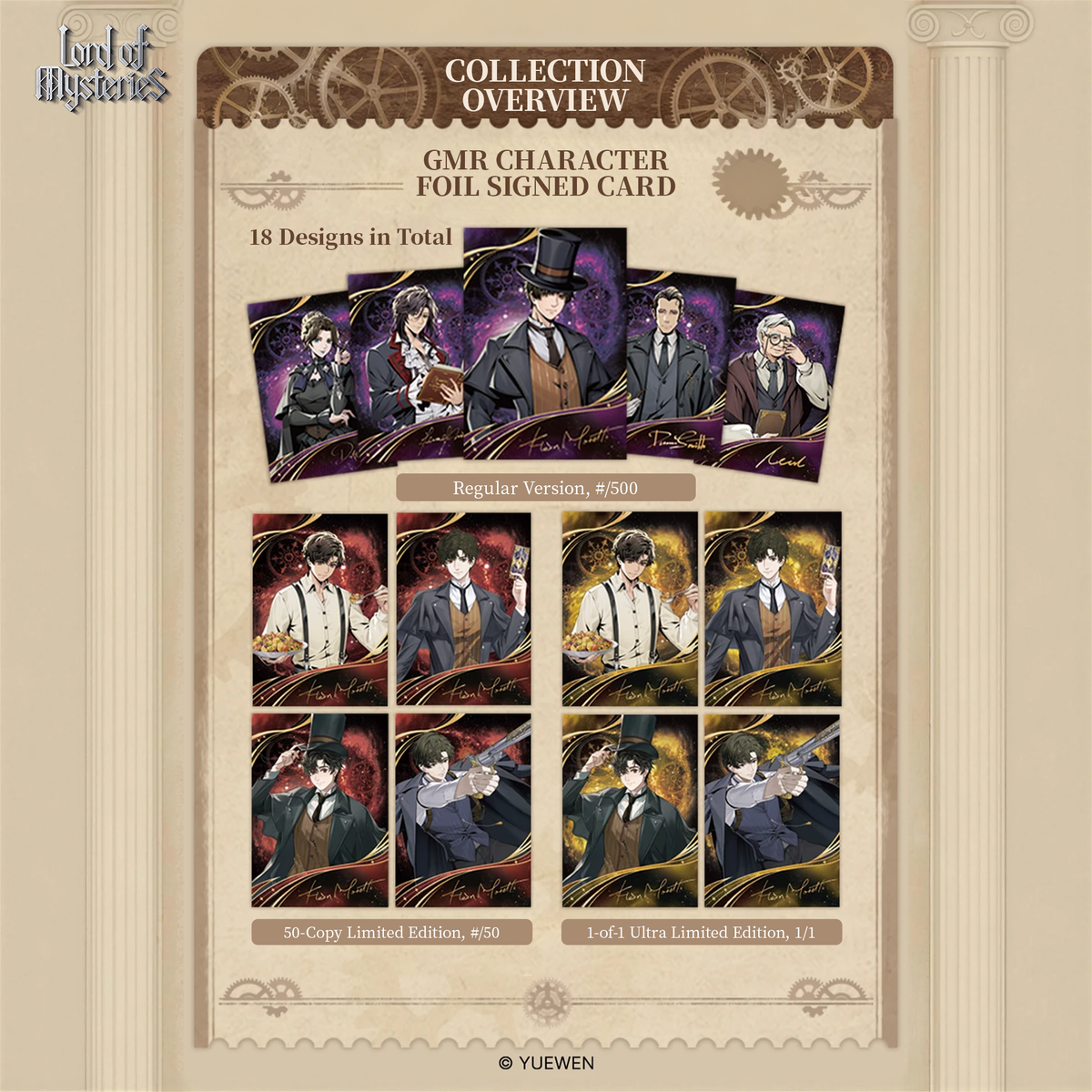 Lord of Mysteries x Hitcard: The Jester Arc Donghua Series Collectible Cards