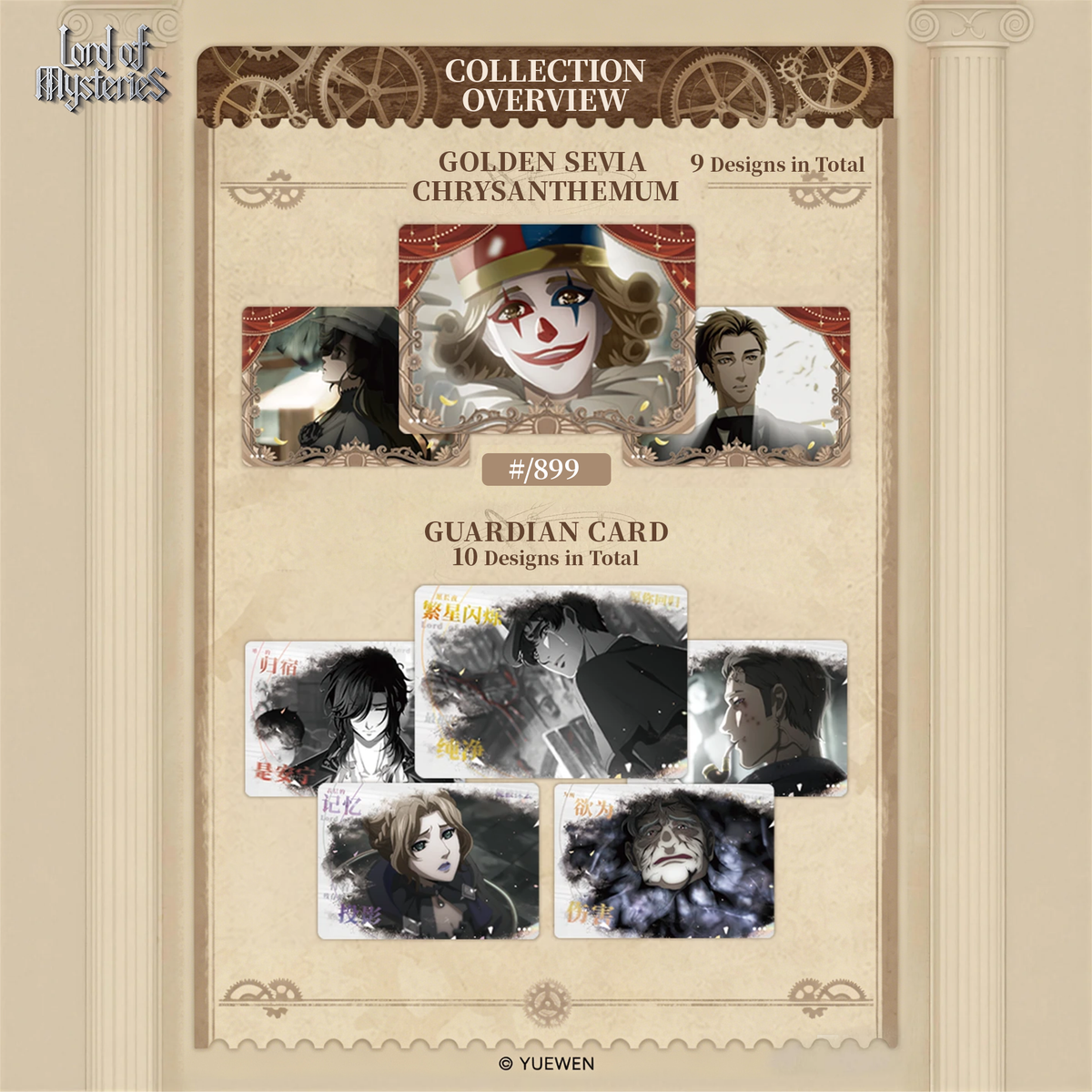 Lord of Mysteries x Hitcard: The Jester Arc Donghua Series Collectible Cards