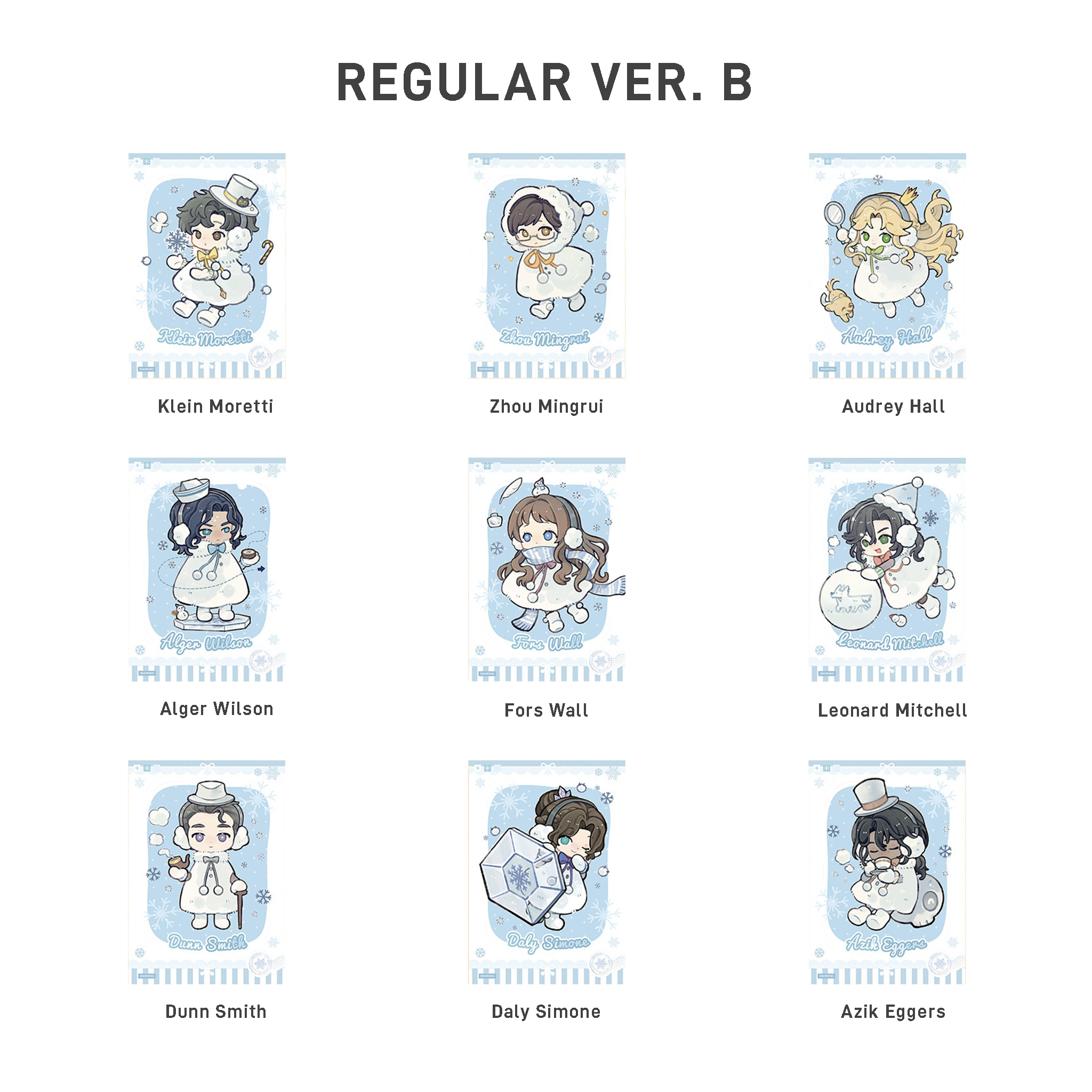 Snowing Series Faux-Polaroid Blind Box